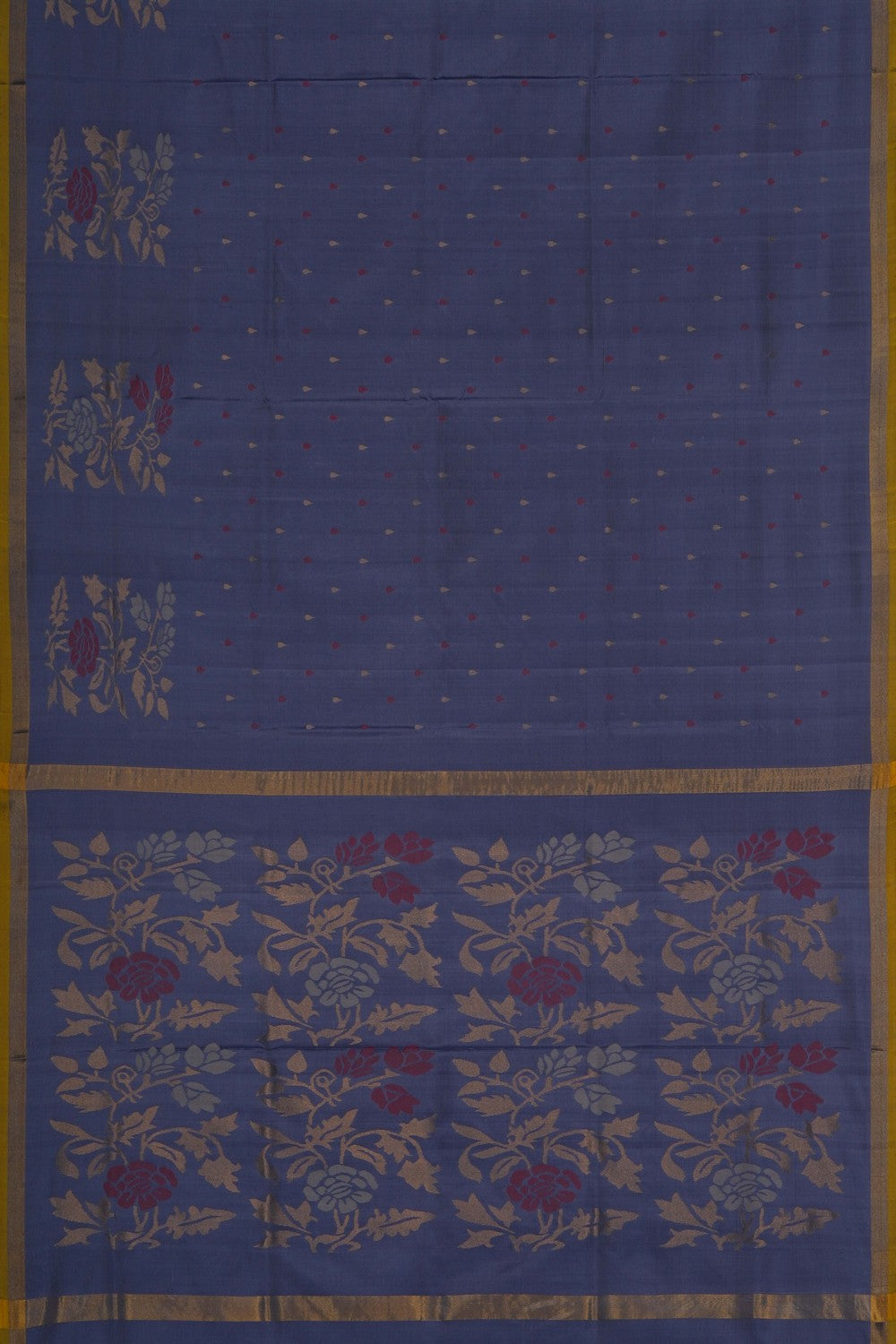 Image of Grey Uppada Silk Saree