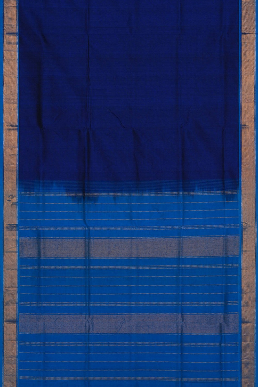 Image of Indigo Blue South Silk Cotton Saree