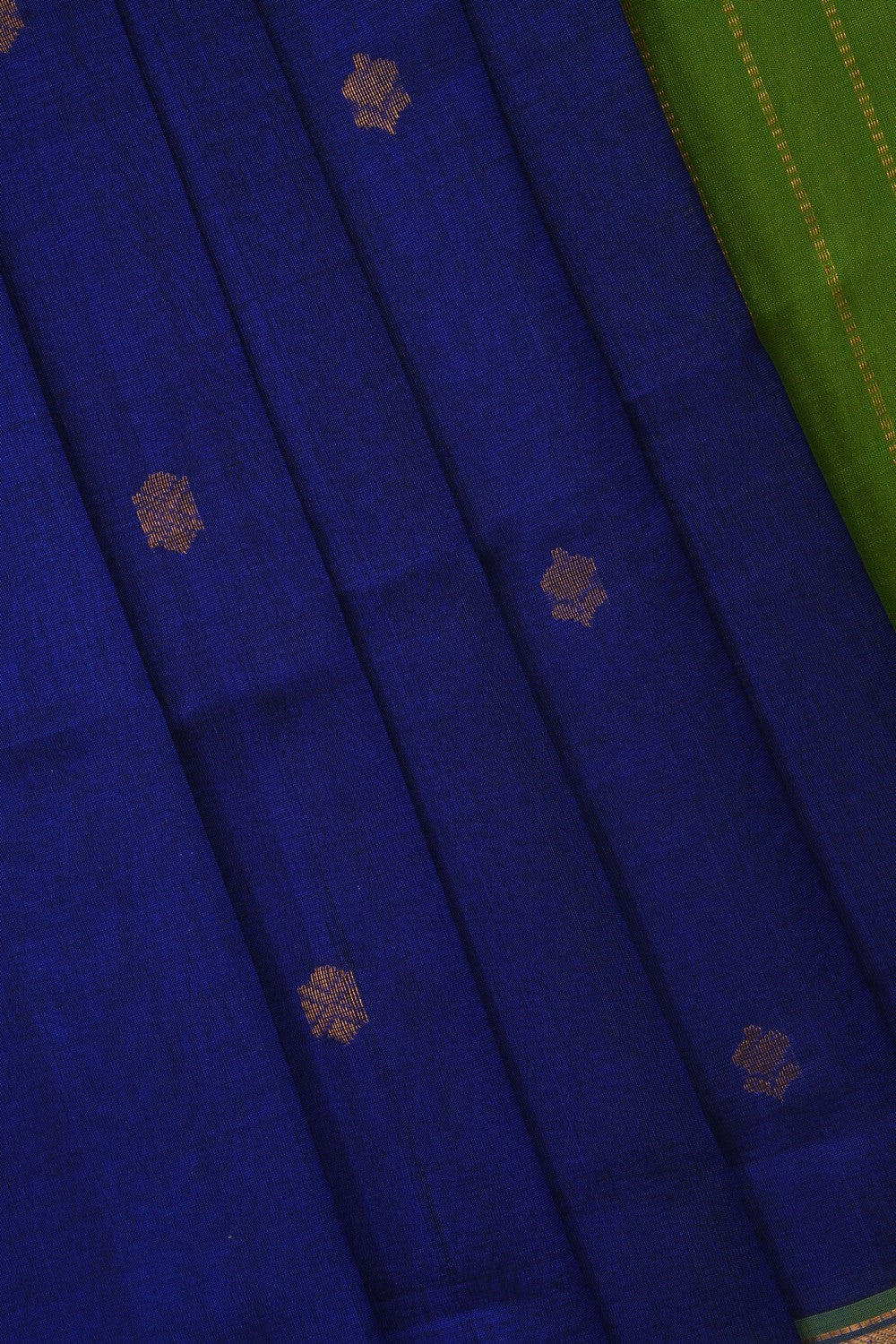 Image of Indigo Blue South Silk Cotton Saree