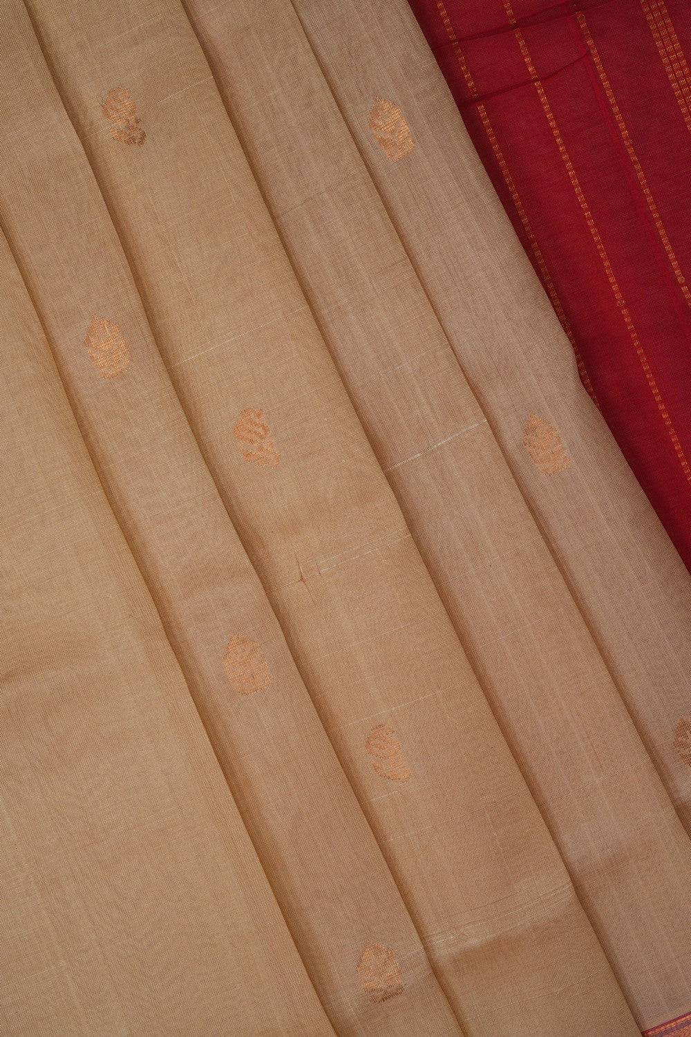 Image of Ivory Off-White South Silk Cotton Saree