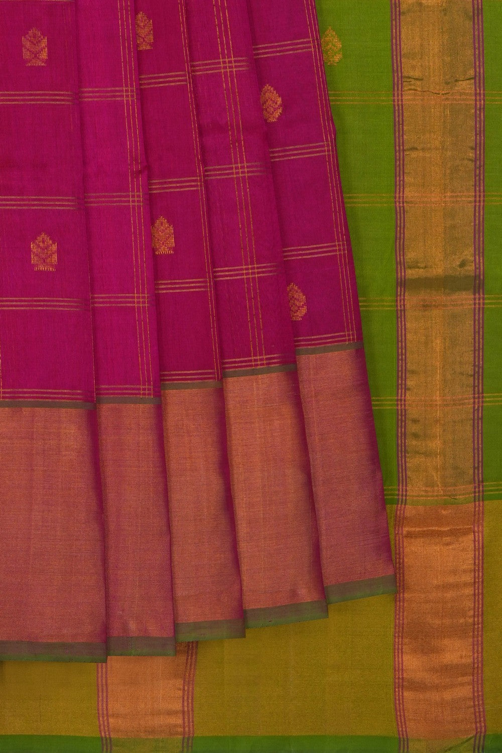 Image of Pink South Silk Cotton Saree