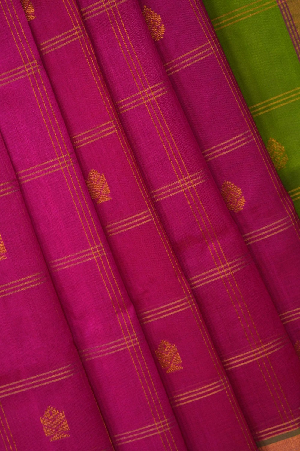 Image of Pink South Silk Cotton Saree