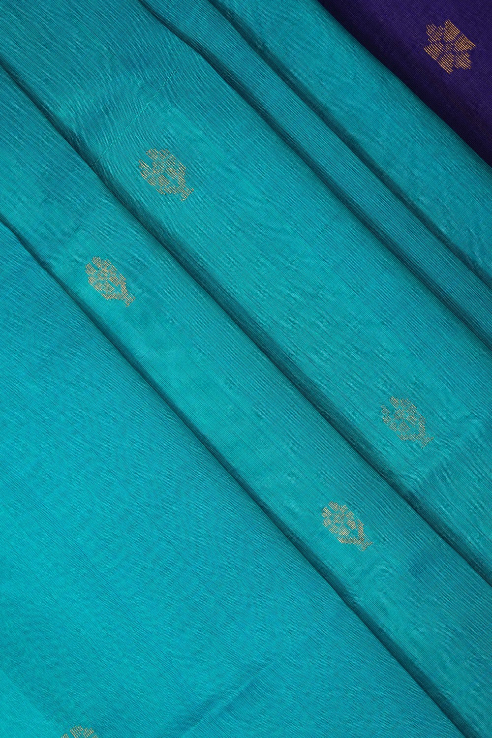 Image of Blue South Silk Cotton Saree