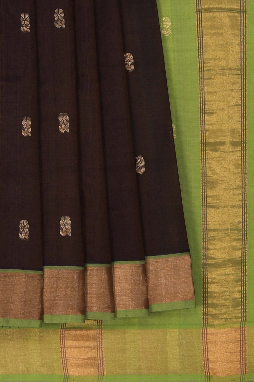 Image of Brown South Silk Cotton Saree