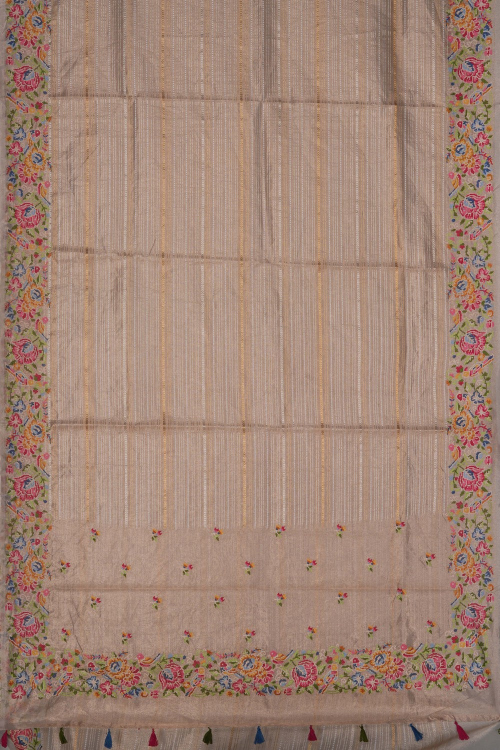 Image of A Gorgeous Silver Embroidery Saree