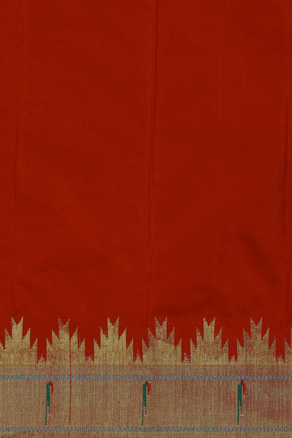 Image of Orange Paithani Silk Saree