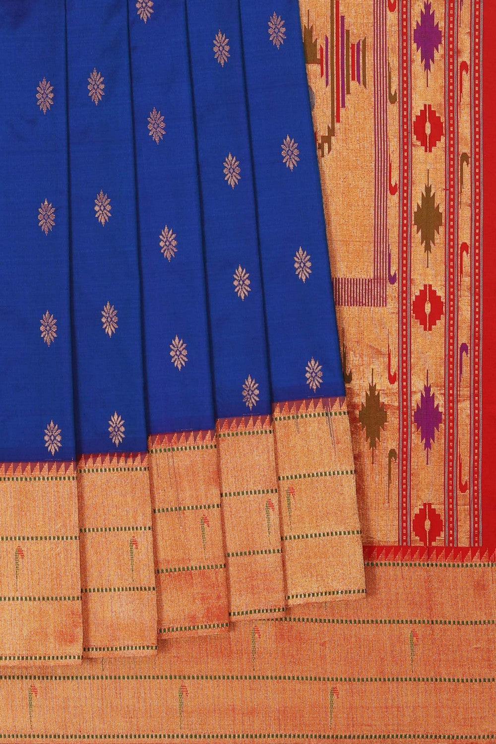 Image of Blue Paithani Silk Saree