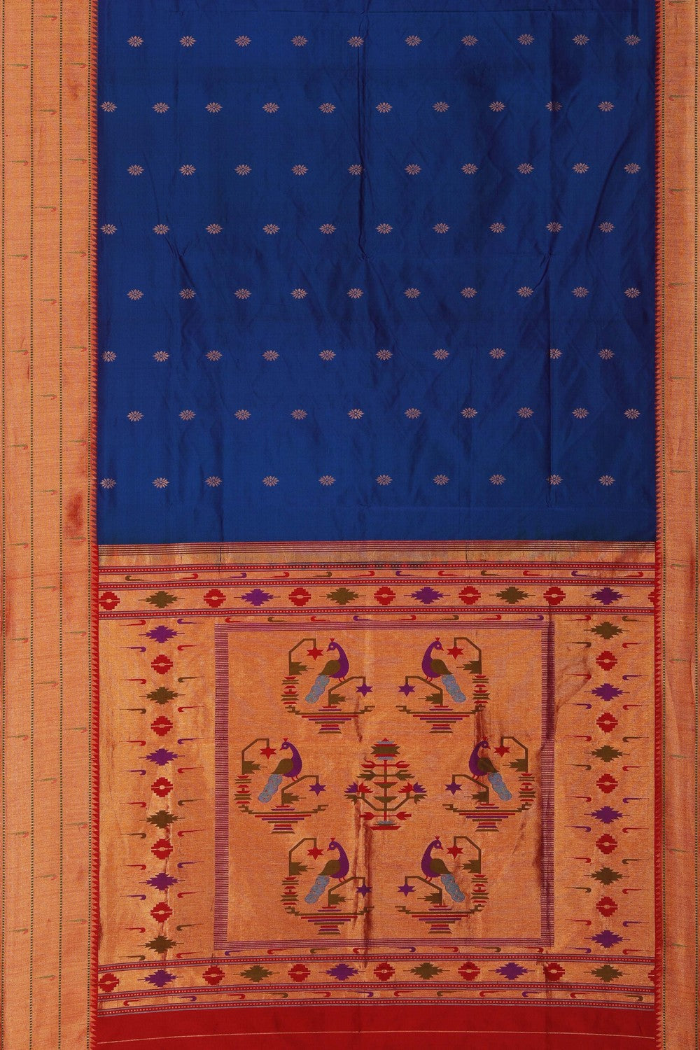 Image of Blue Paithani Silk Saree