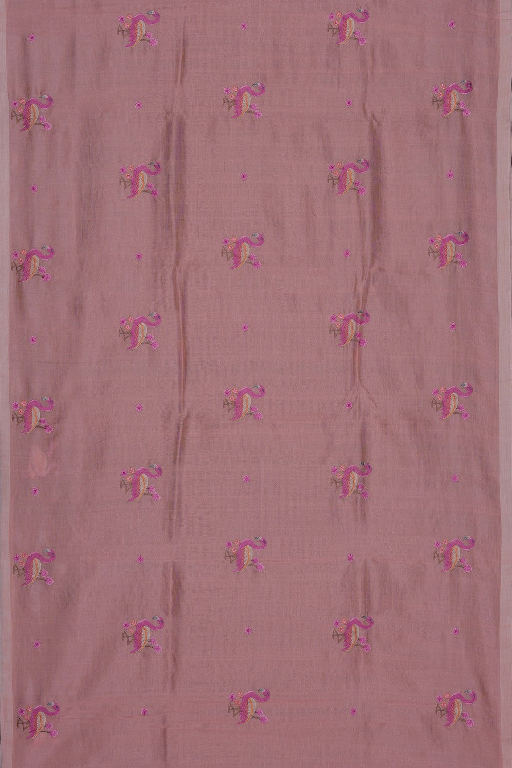 Image of Mangalgiri Silk Pink Saree