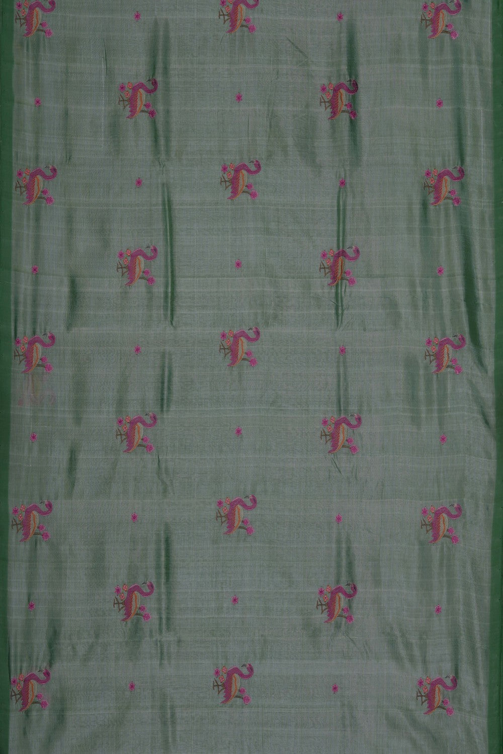 Image of Mangalgiri Silk Aqua Green Saree