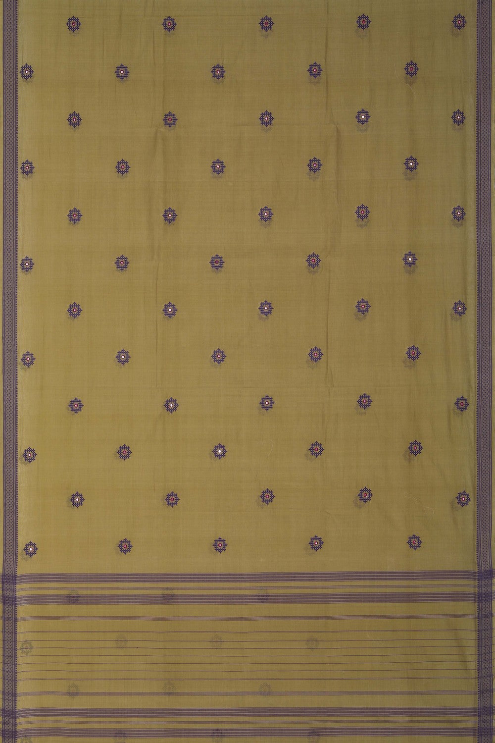 Image of Kutch Work Mangalgiri Cotton Saree