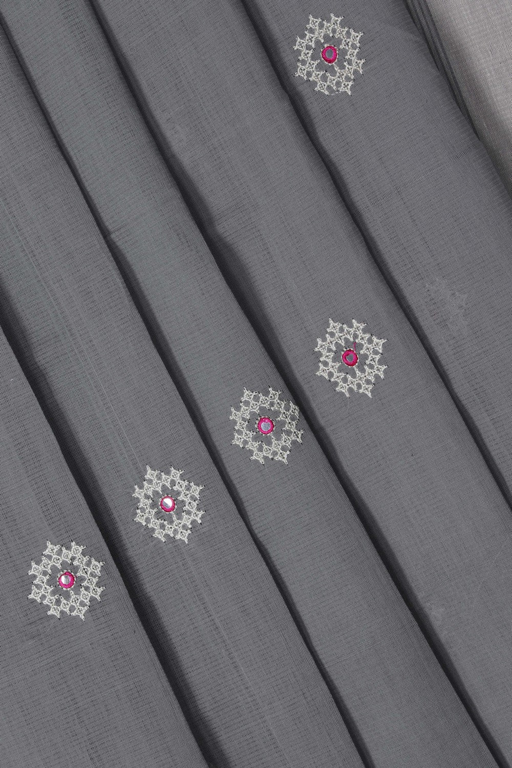 Image of Kutch Work Mangalgiri Cotton Saree