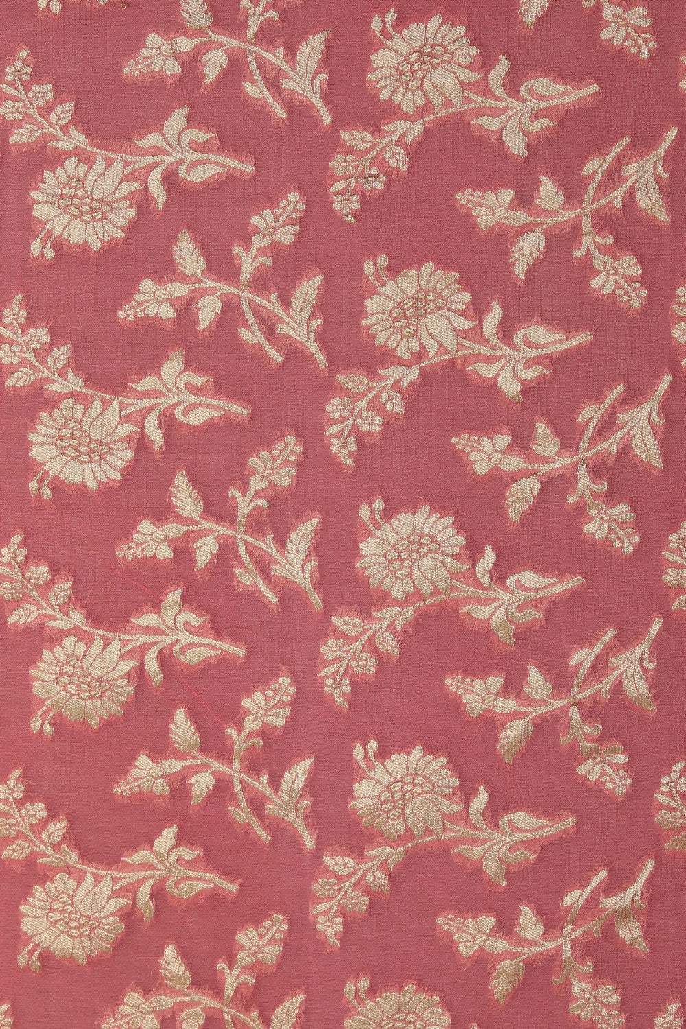 Image of Pink Banarasi Georgette Saree