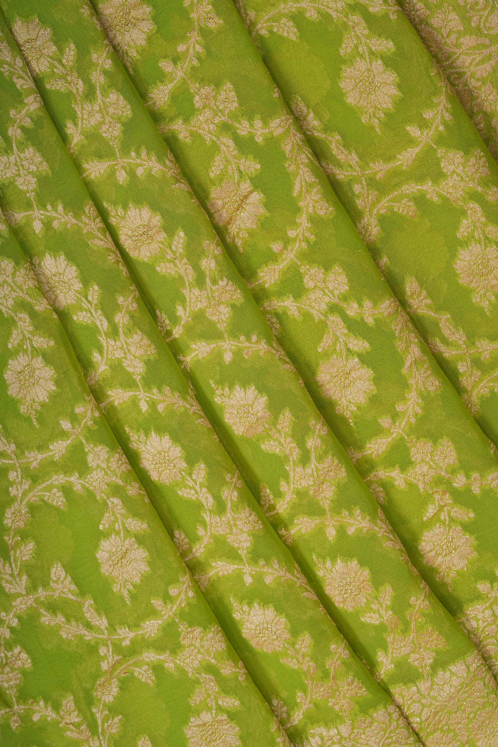 Image of Green Banarasi Georgette Saree