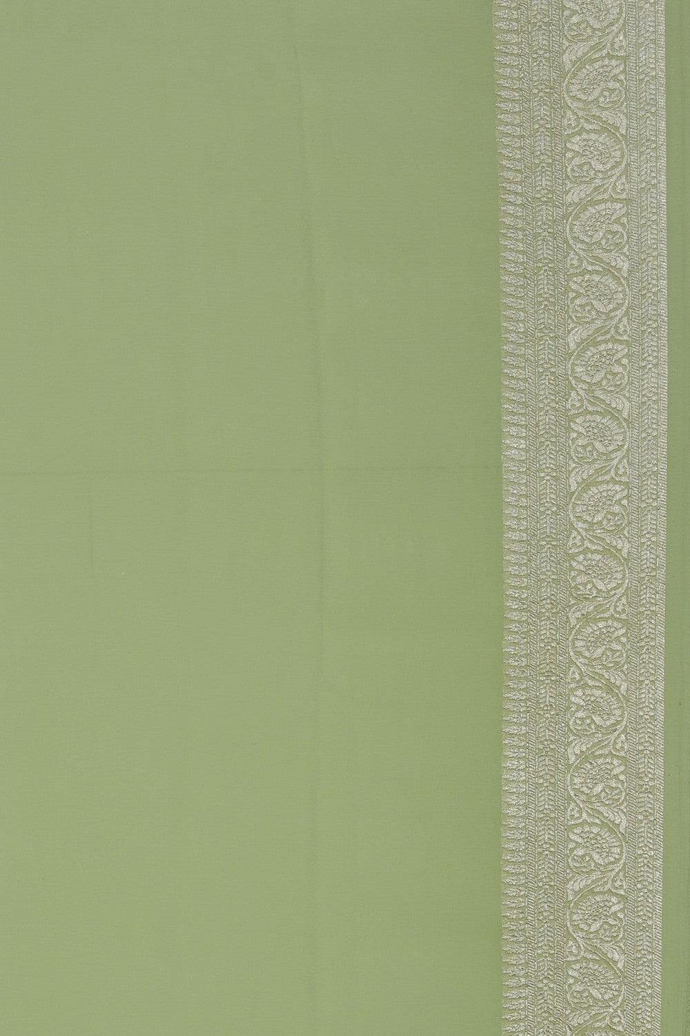 Image of Mint Green Banarasi Georgette Saree
