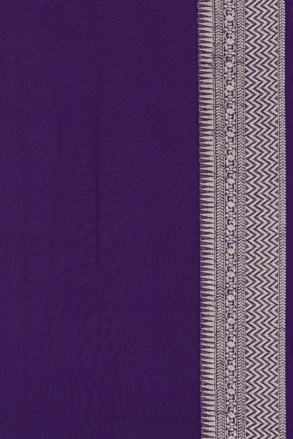 Image of Purple Banarasi Georgette Saree
