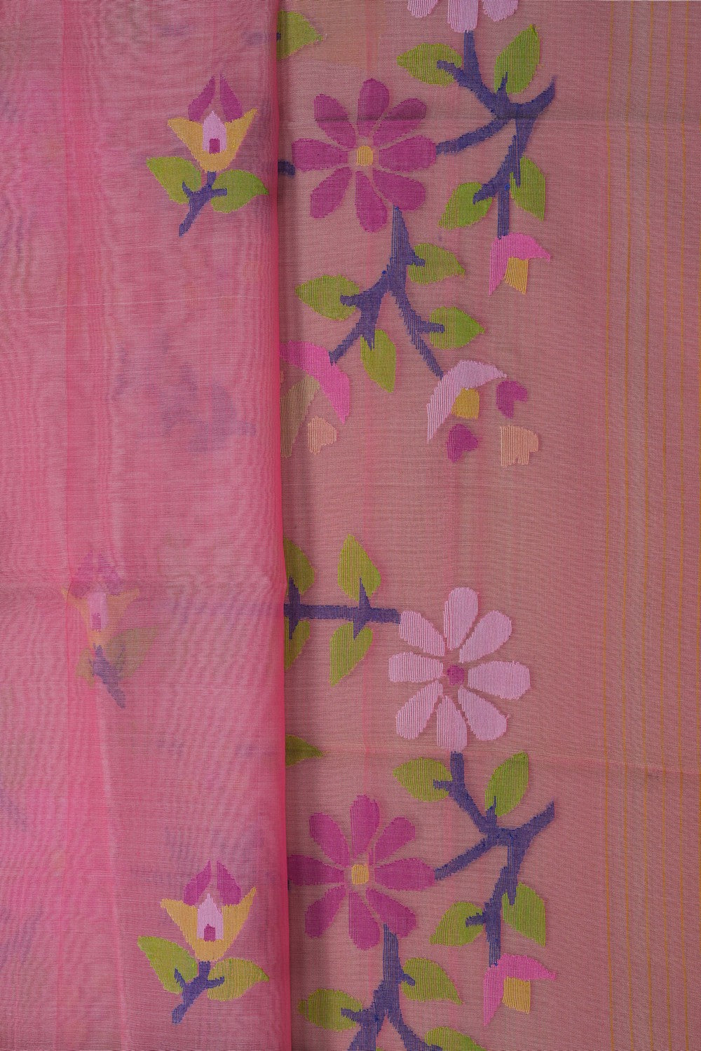 Image of Pink Kora Saree