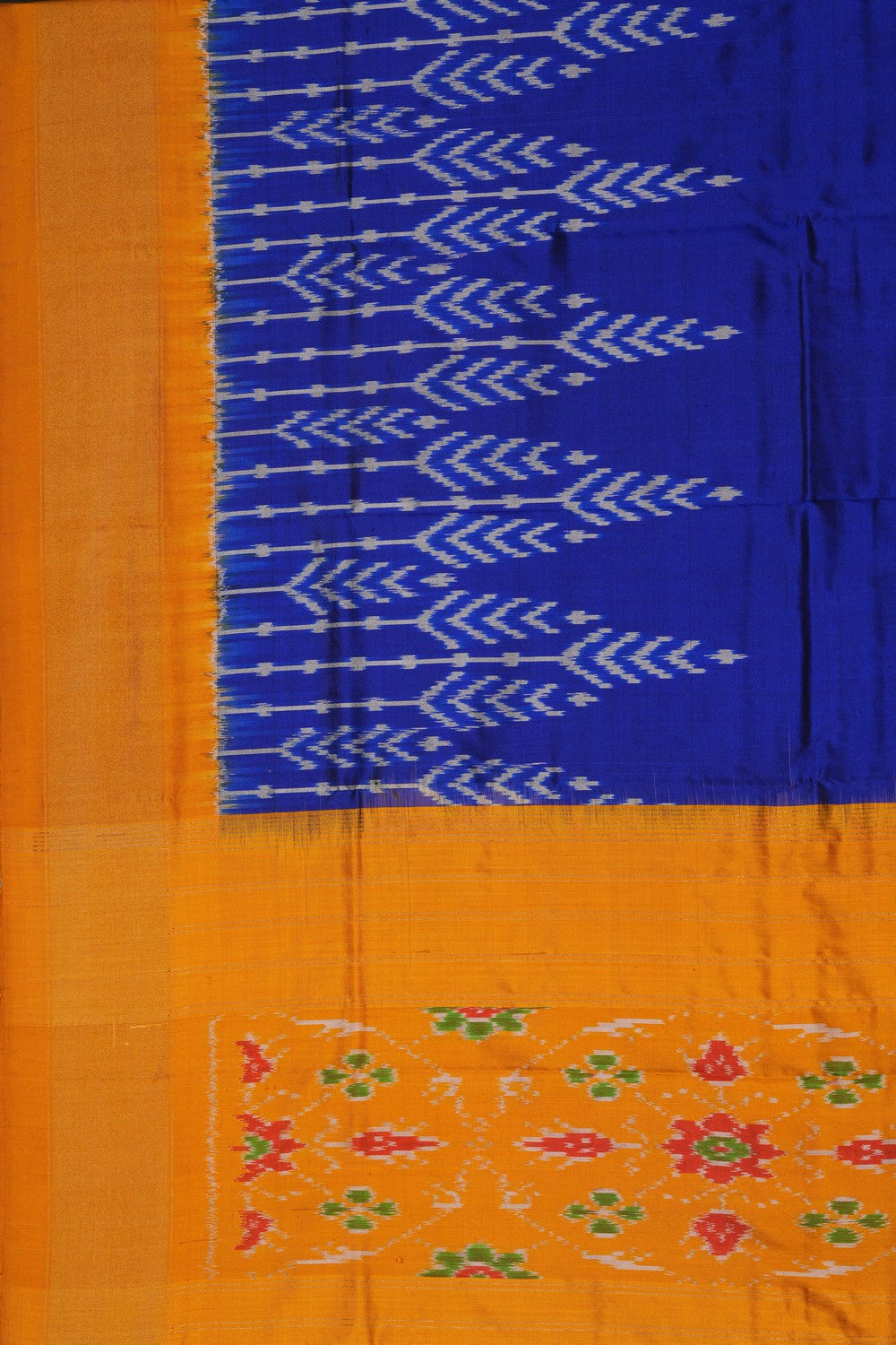 Image of Pochampally Silk Purple Dupatta