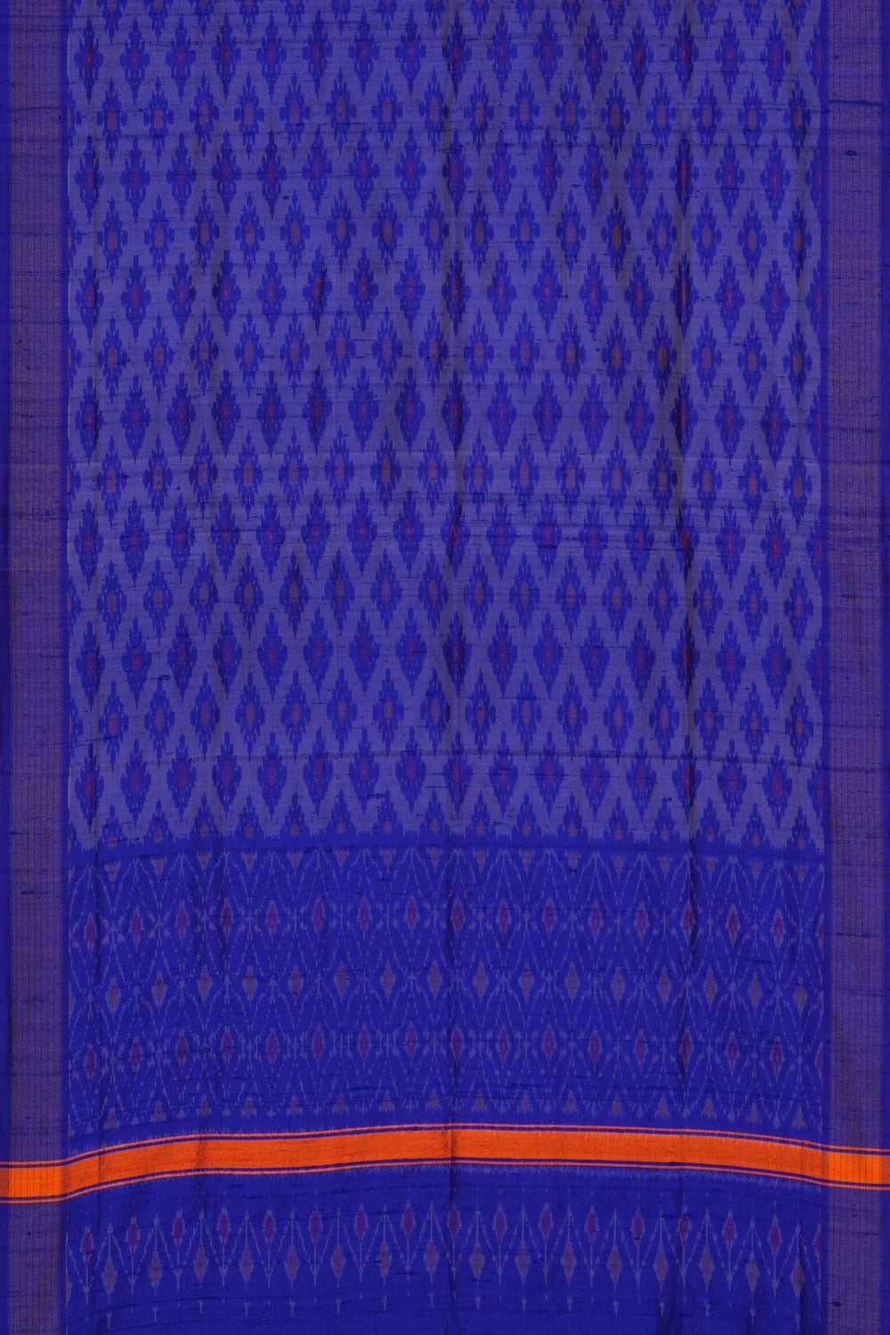 Image of Pochampally Dupion Silk Blue Dupatta