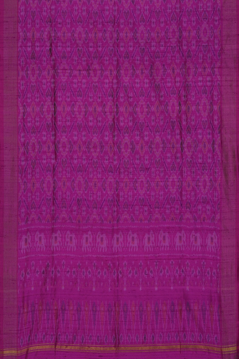 Image of Pochampally Dupion Silk Purple Dupatta