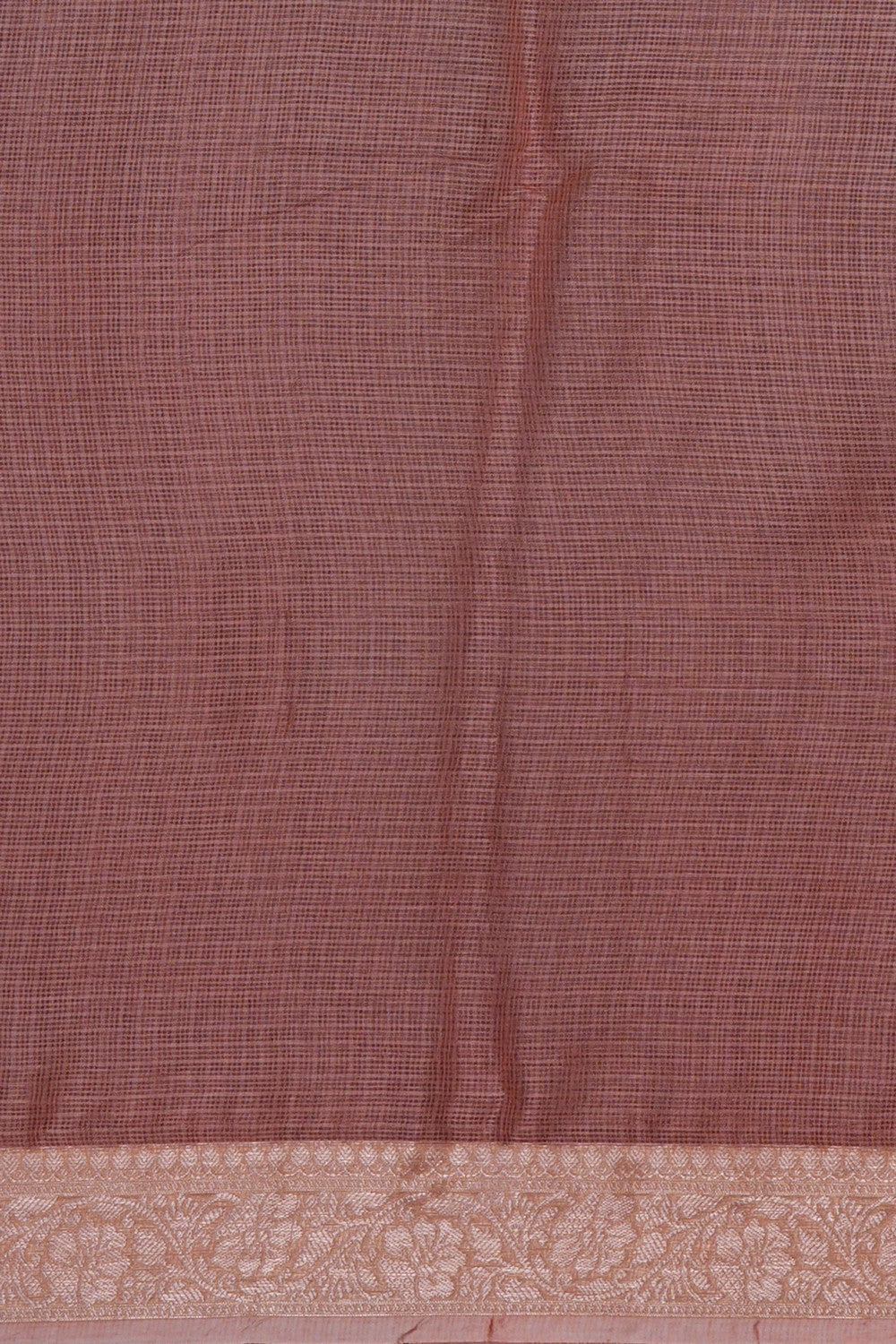 Image of Peach Kota Embroidery Saree