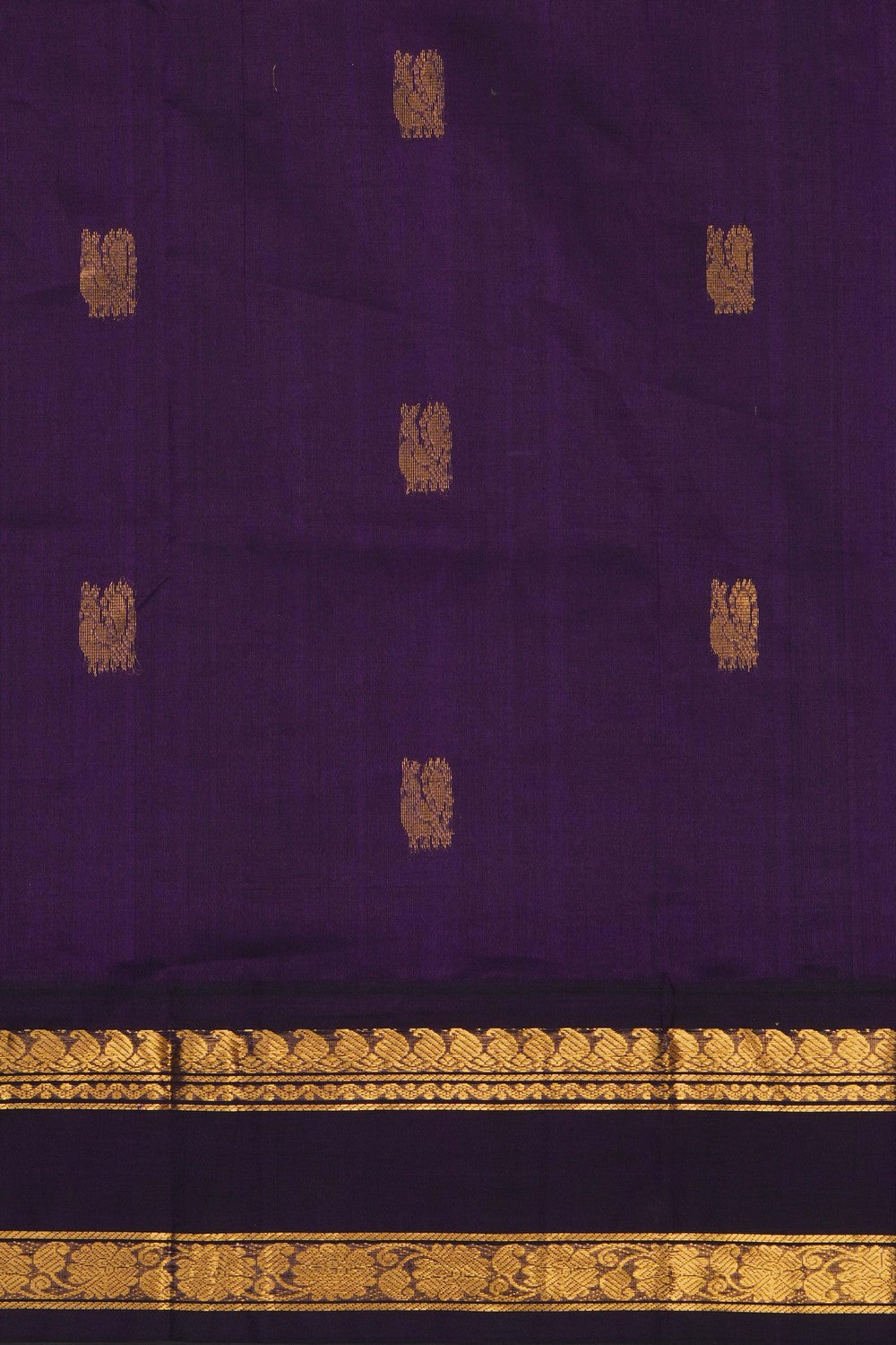 Image of Green Kuppadam Silk Cotton Saree