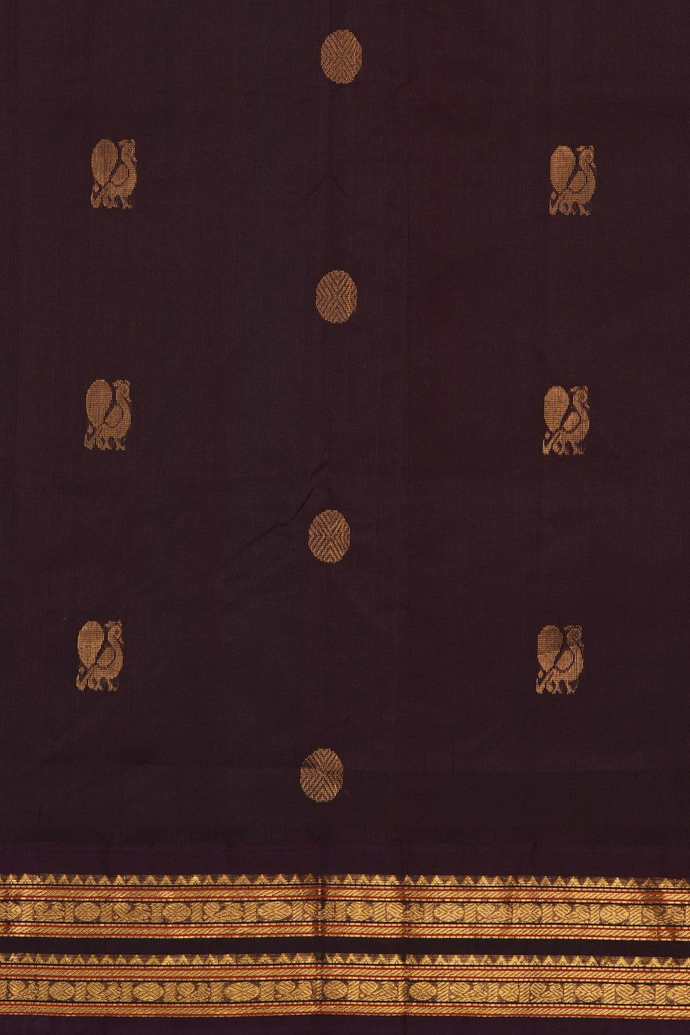 Image of Pink Kuppadam Silk Cotton Saree