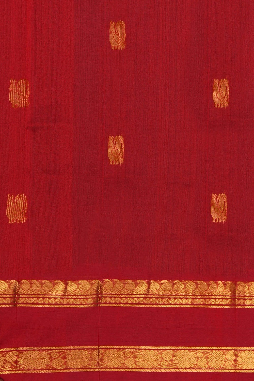 Image of Purple Kuppadam Silk Cotton Saree