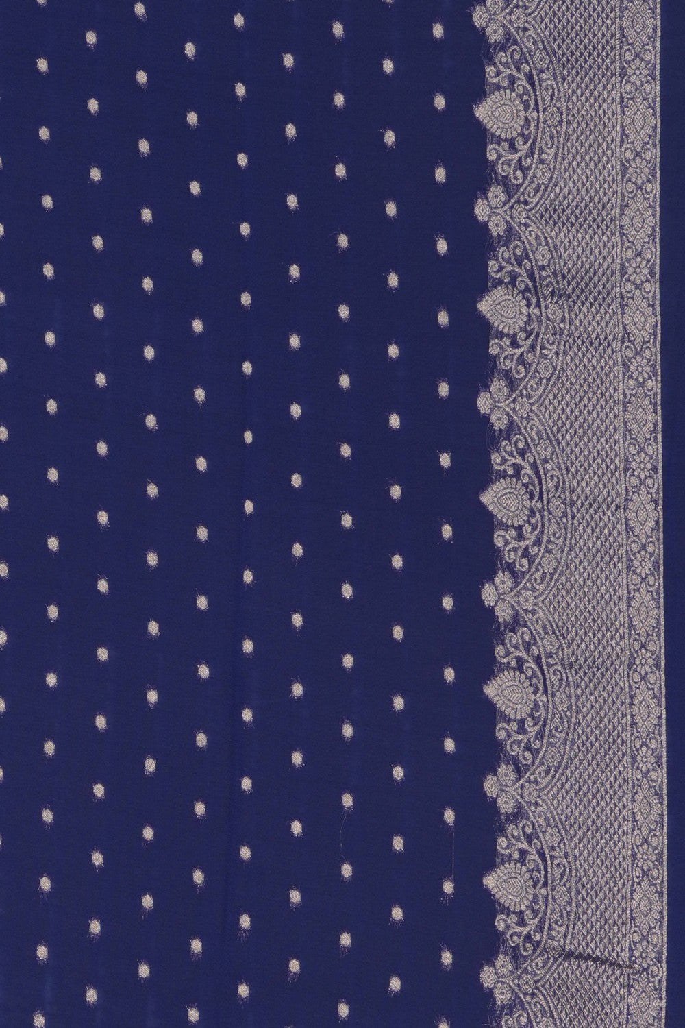 Image of Blue Georgette Saree