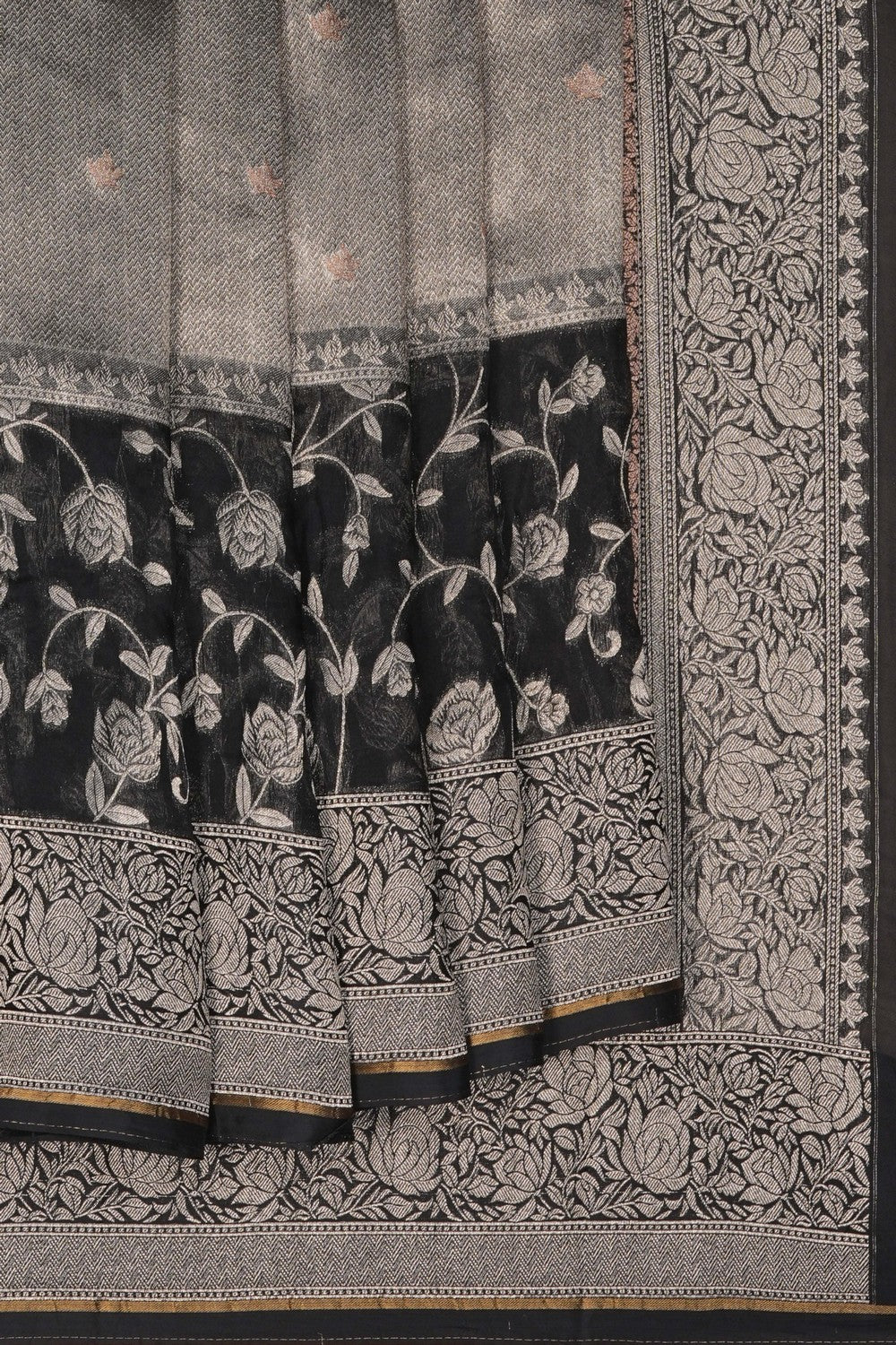 Image of A Classy Black Kora Saree