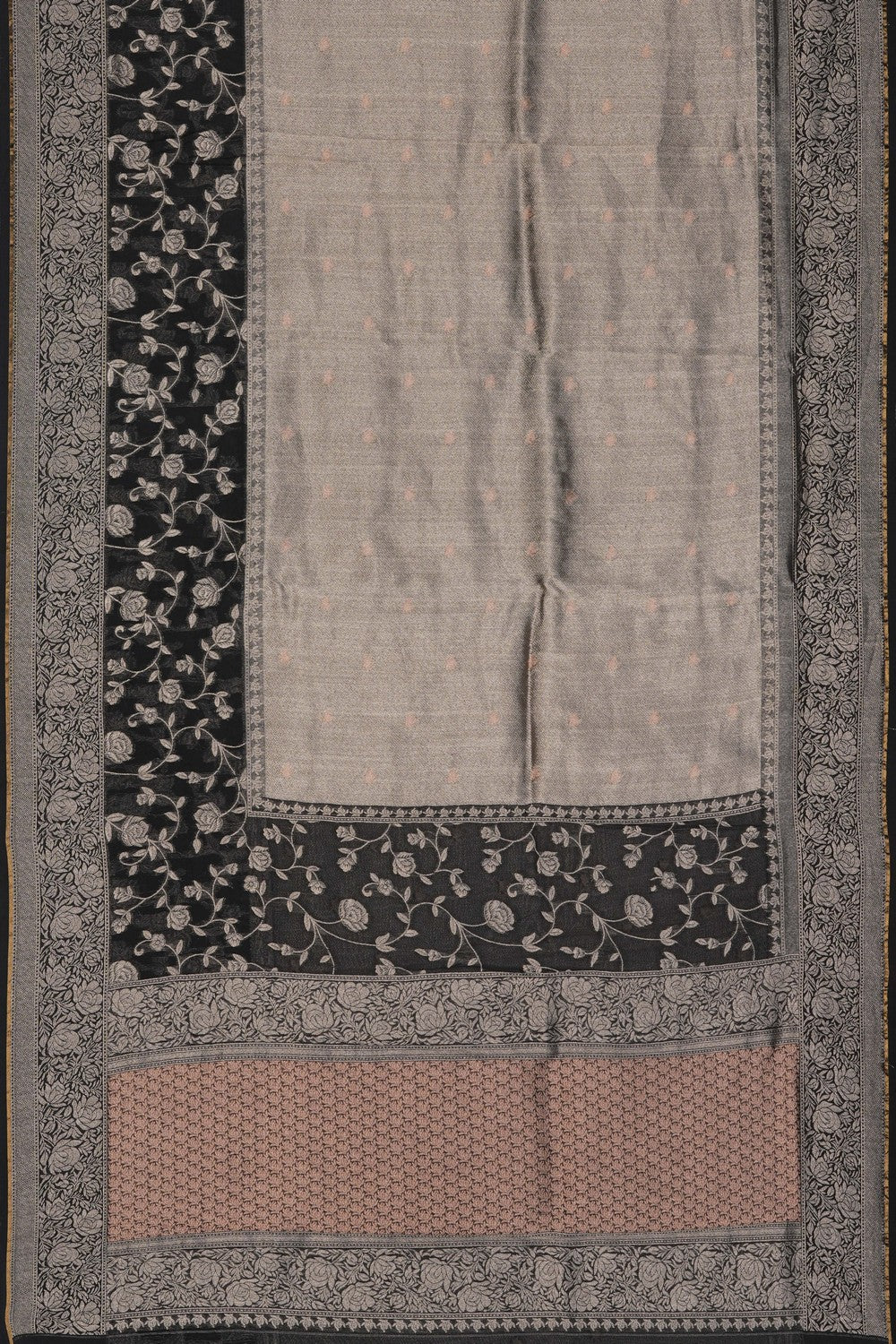 Image of A Classy Black Kora Saree
