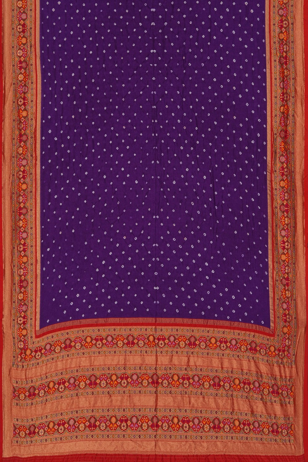 Image of A Purple Bandhani Saree