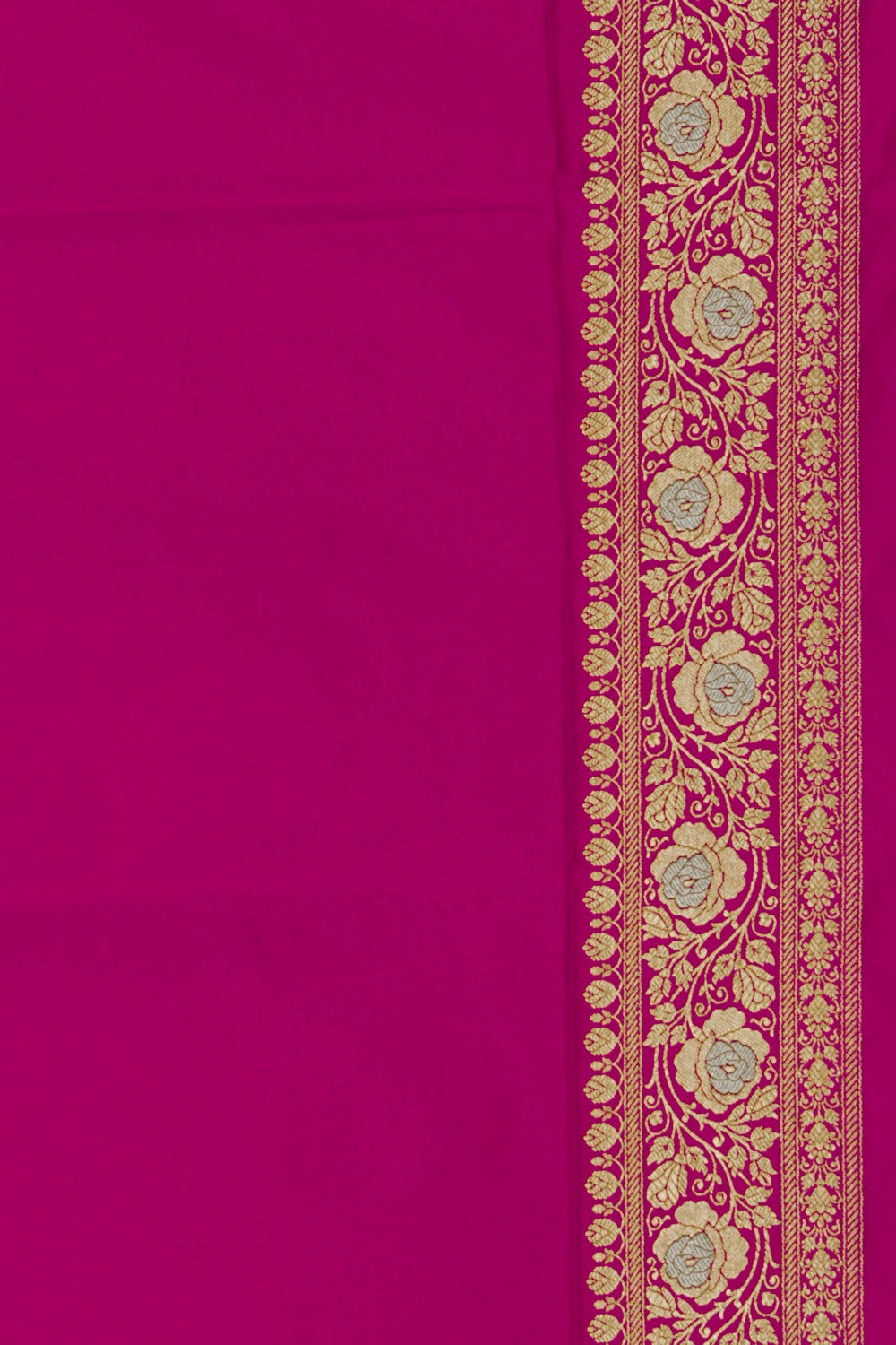 Image of Pink Banarasi Silk Saree