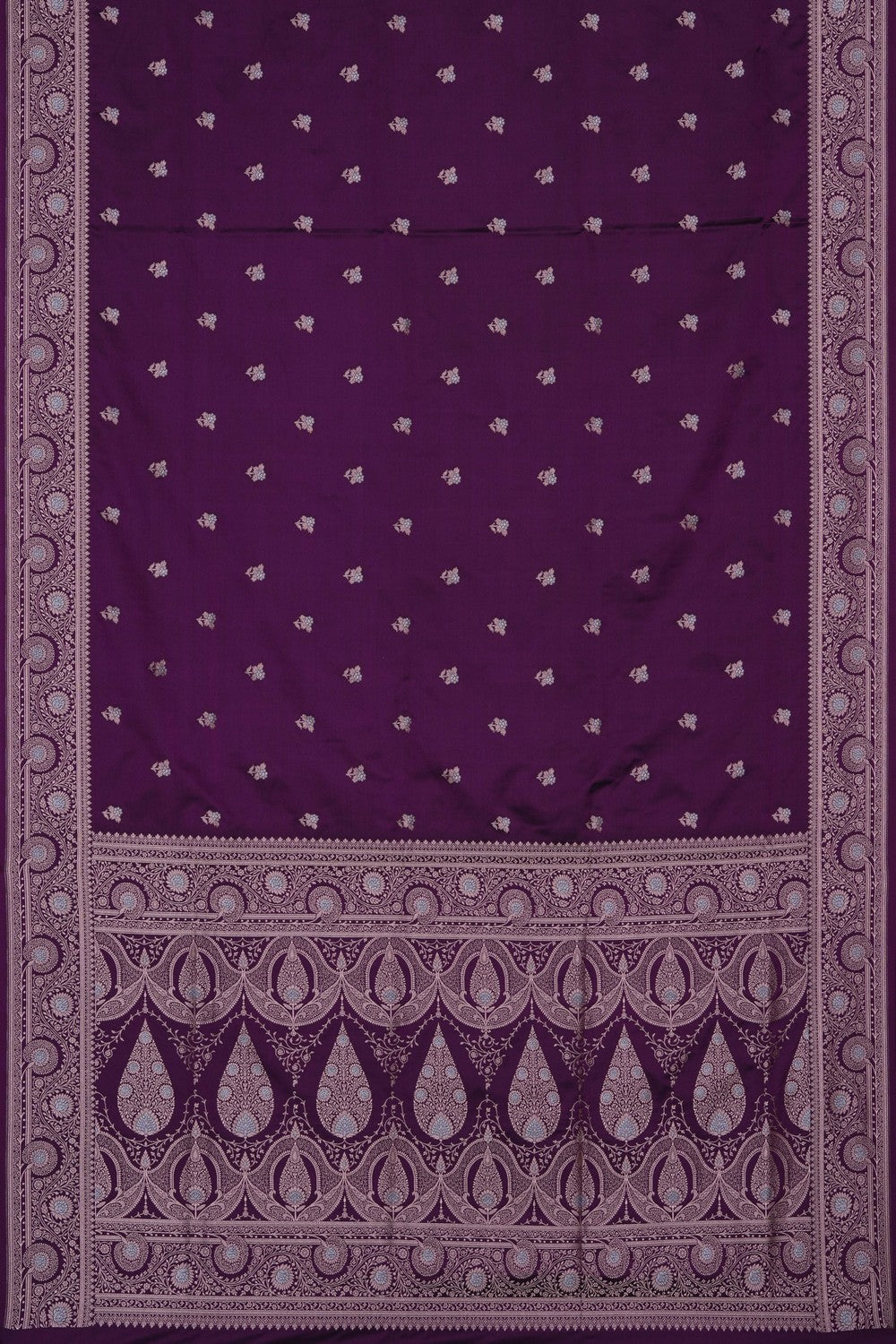 Image of Banarasi Silk Violet Saree