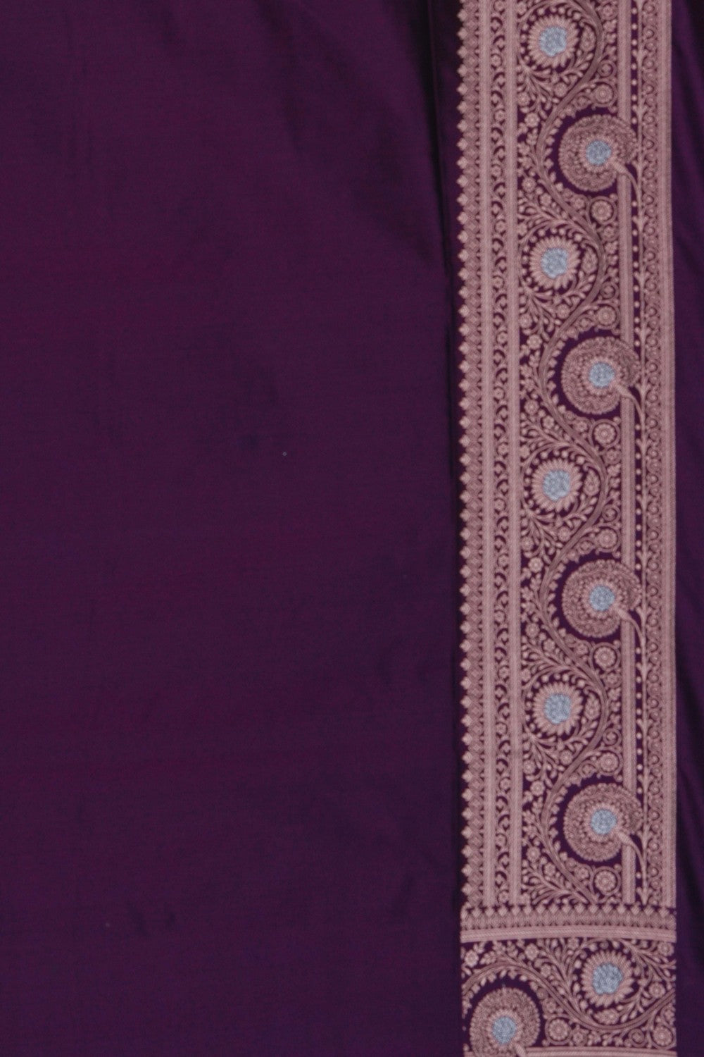 Image of Banarasi Silk Violet Saree