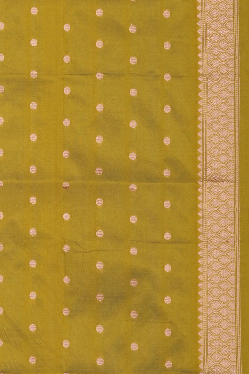 Image of Green Banarasi Silk Saree