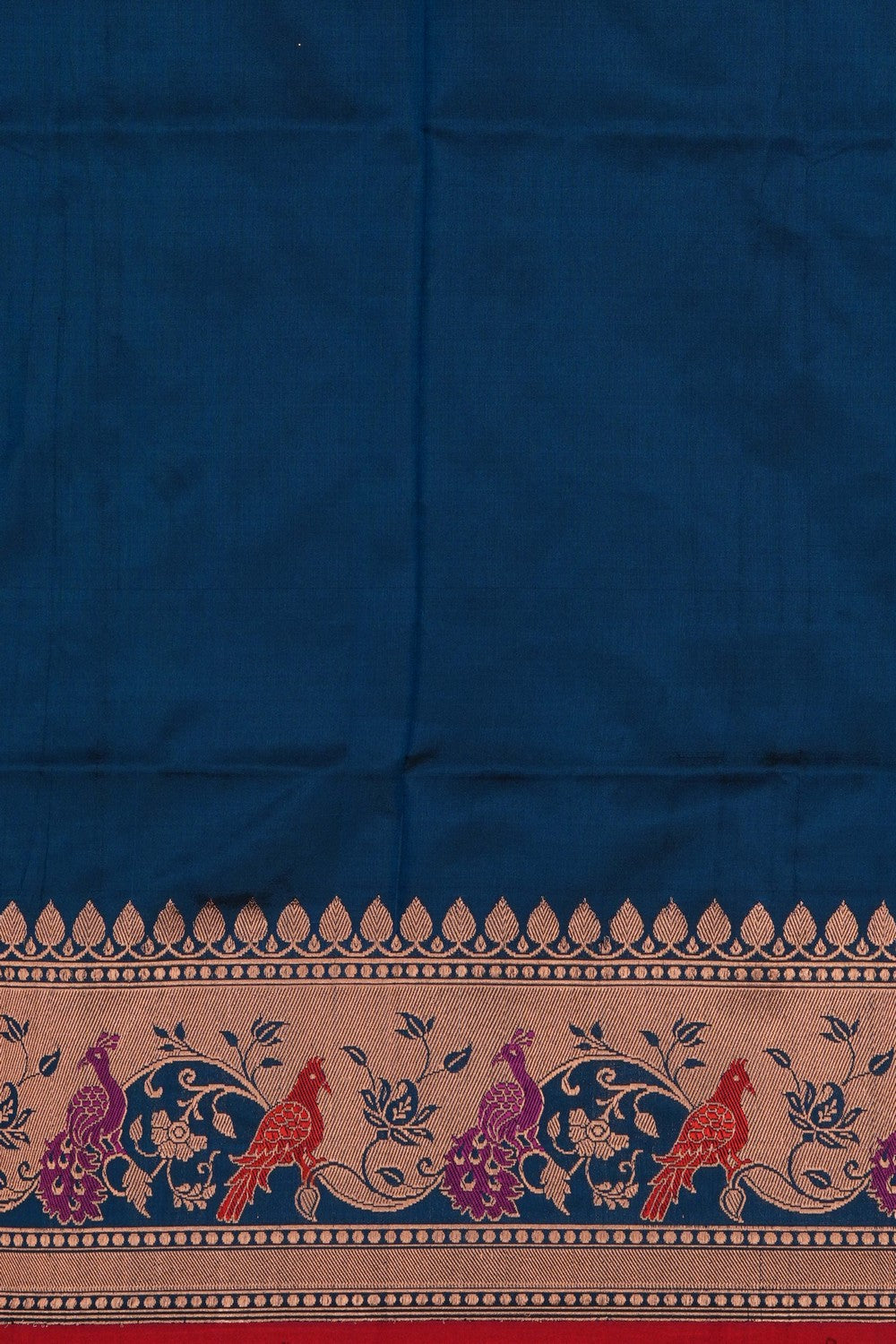 Image of Blue Banarasi Silk Saree
