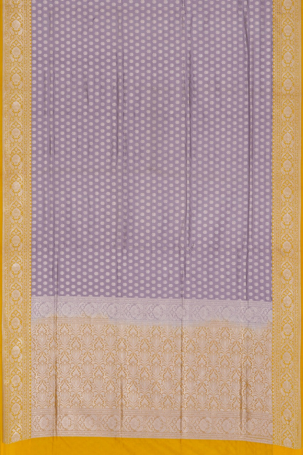 Image of Mauve-Purple Banarasi Silk Brocade Saree