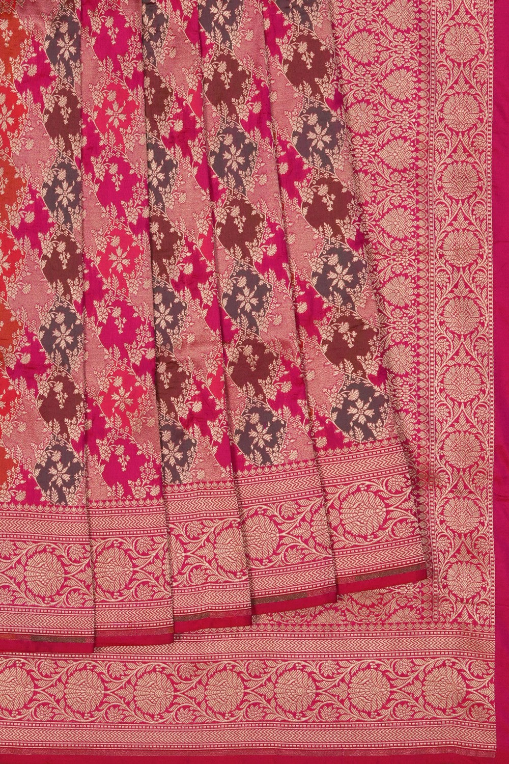 Image of Banarasi Silk Pink Saree
