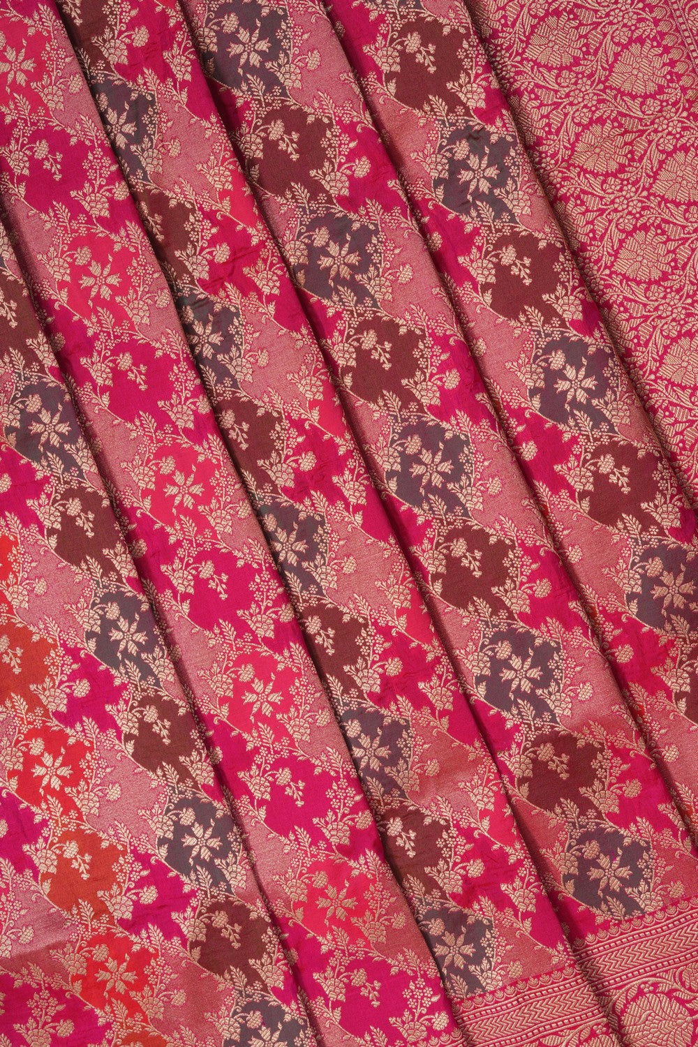 Image of Banarasi Silk Pink Saree