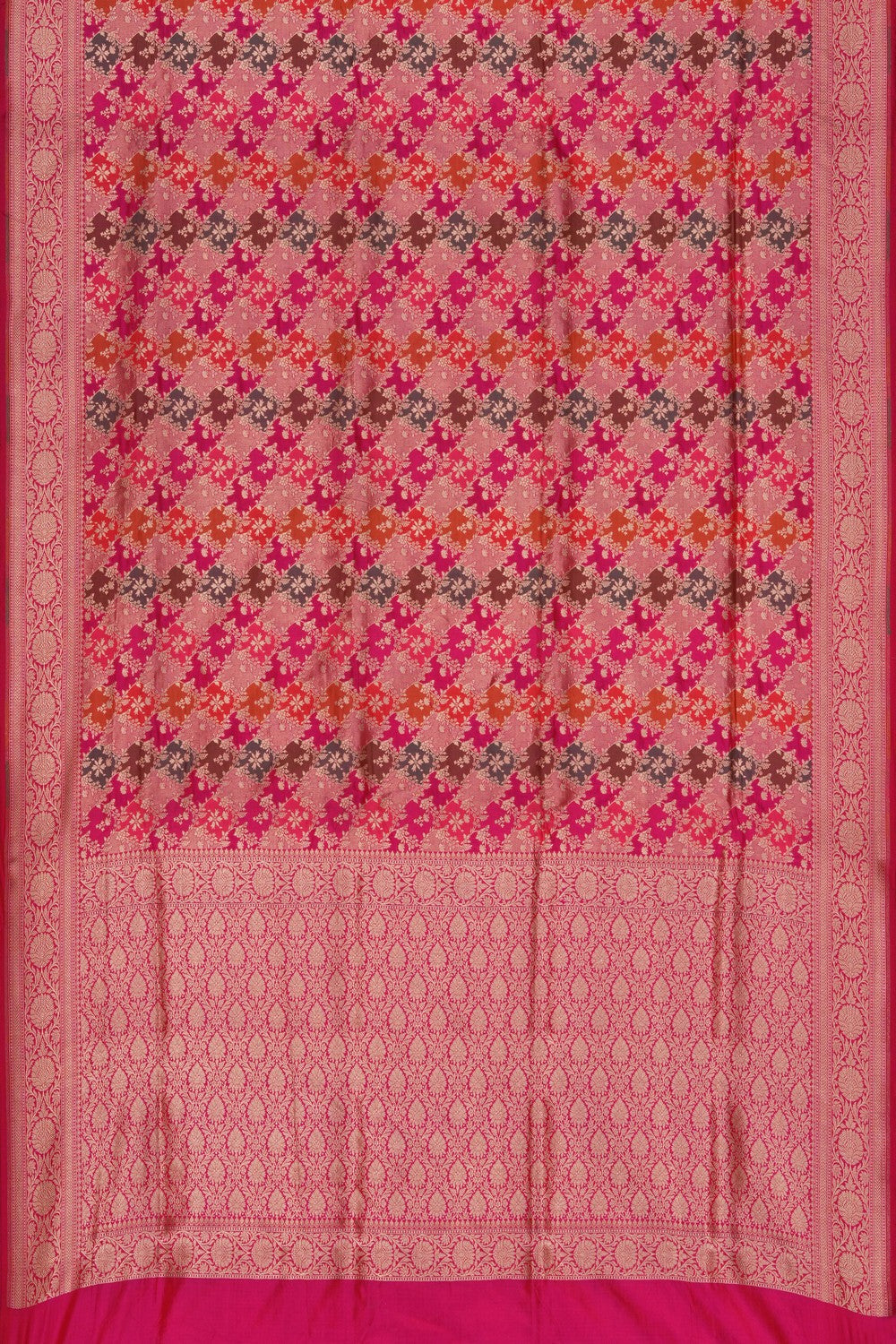 Image of Banarasi Silk Pink Saree