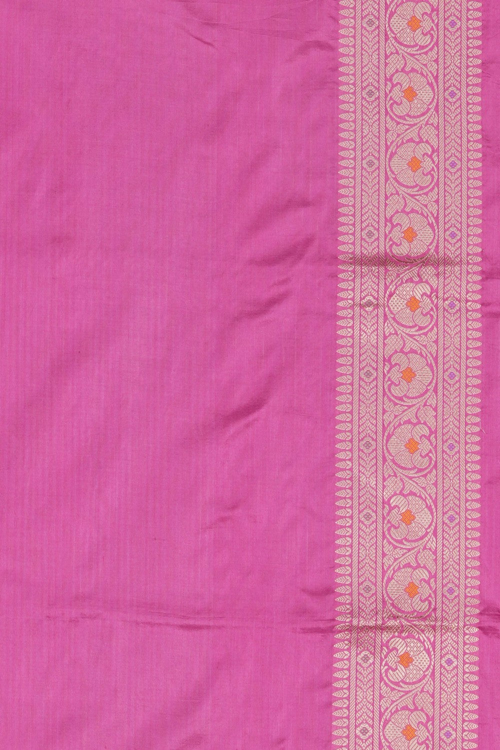 Image of Pink Banarasi Silk Brocade Saree