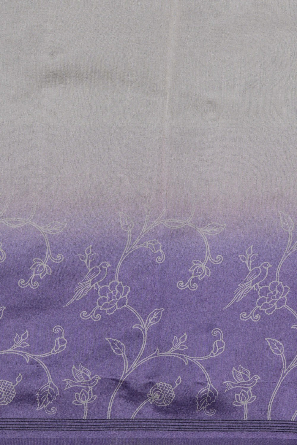 Image of White Banarasi Kora Saree