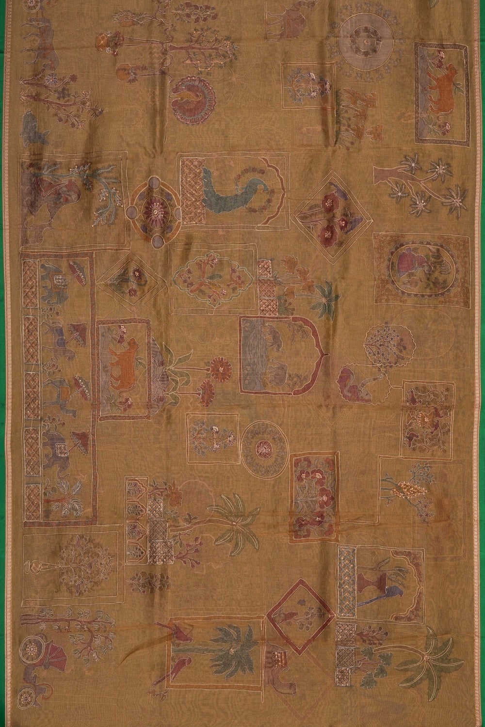 Image of Gold Banarasi Kora Saree