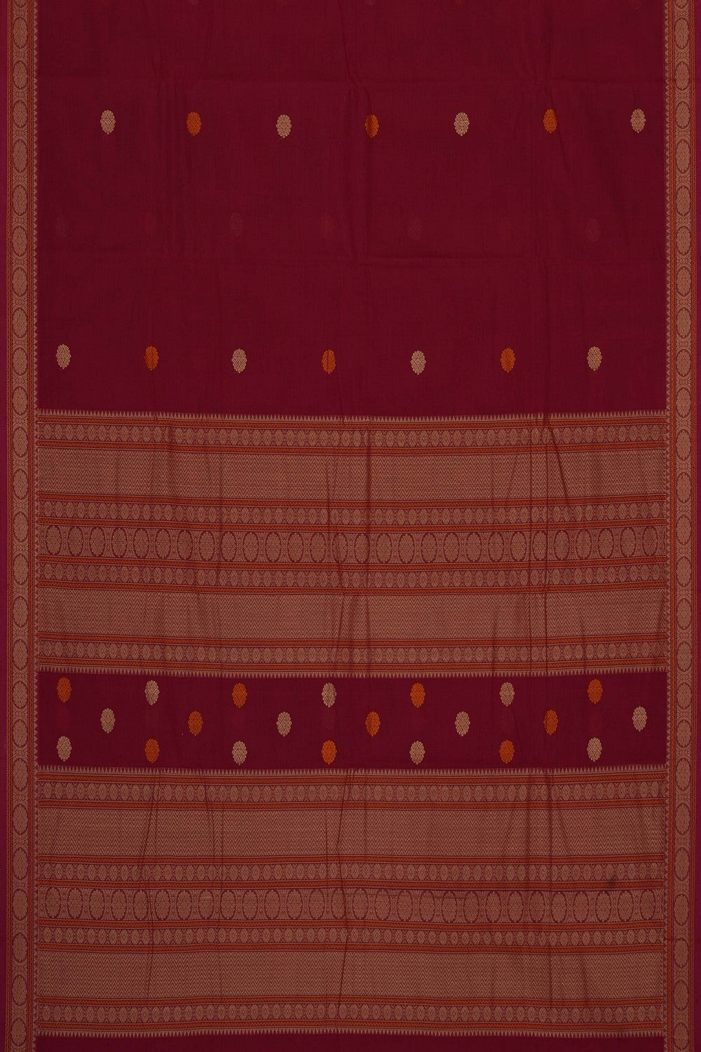 Image of Red South Cotton Saree