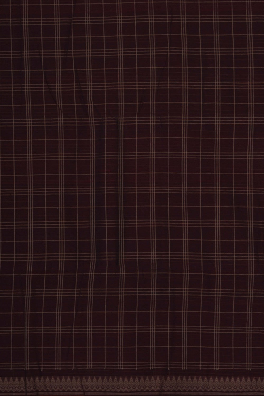 Image of South Cotton Kattam Maroon Saree