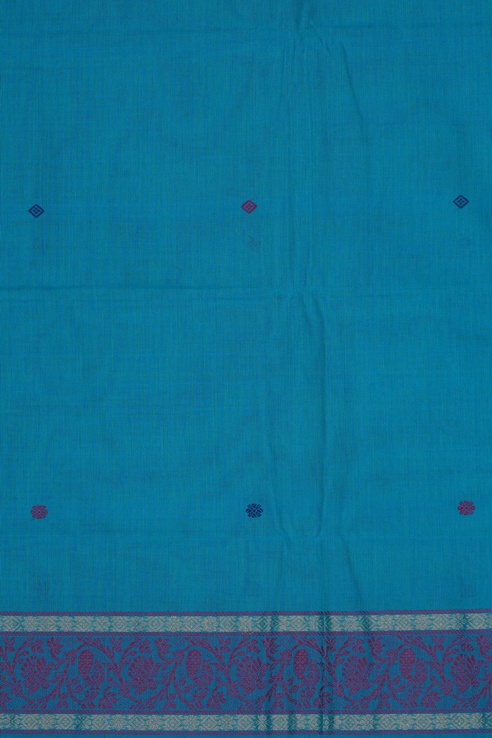 Image of Blue South Cotton Saree