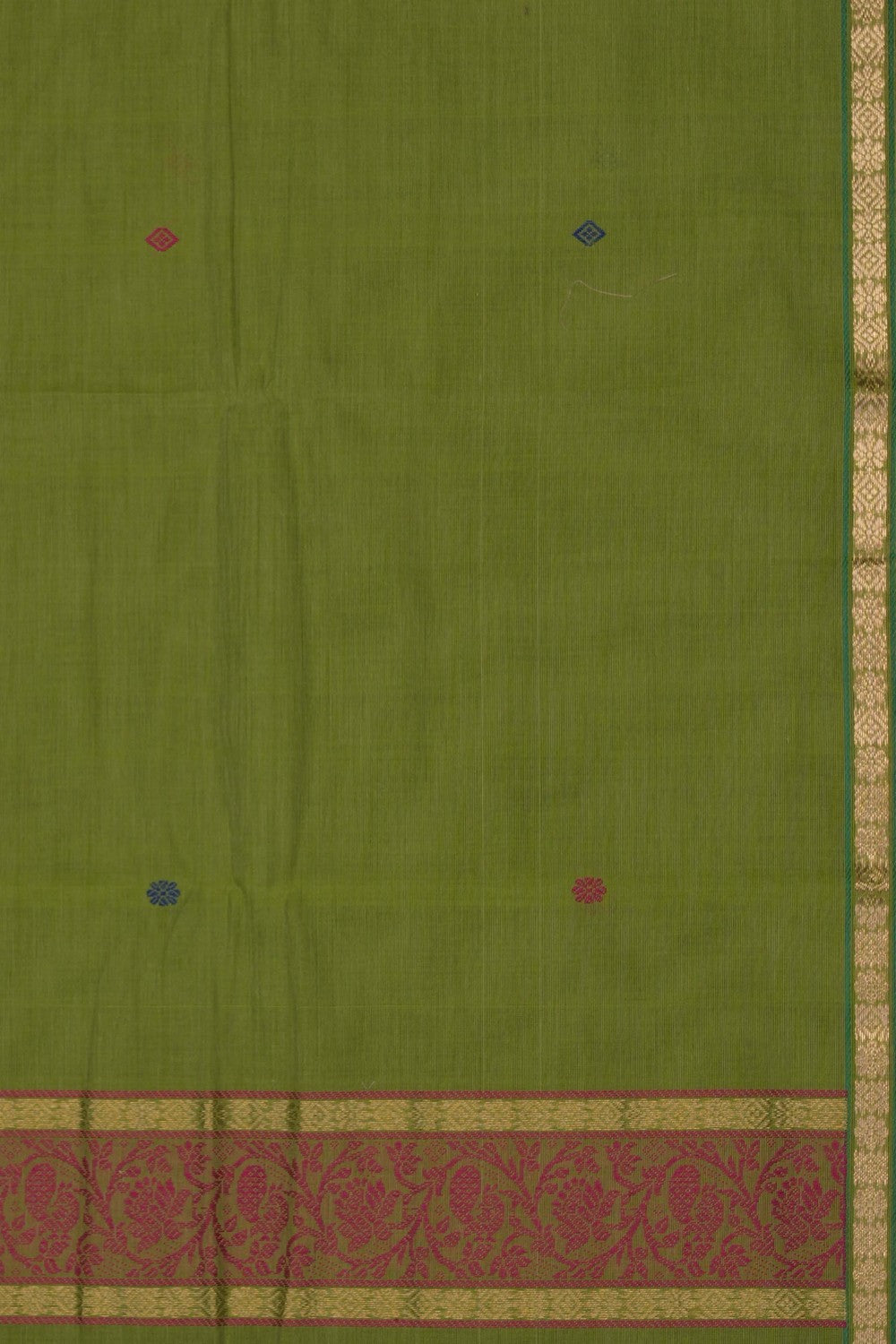Image of Green South Cotton Saree