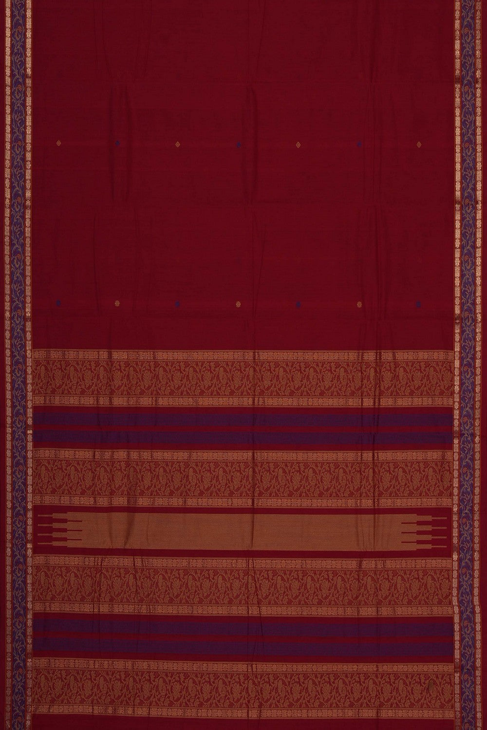 Image of Red South Cotton Saree