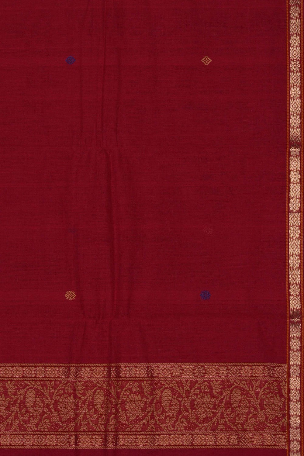 Image of Red South Cotton Saree
